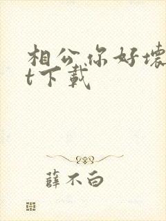 相公你好坏txt下载