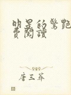 明星的惊艳史免费阅读