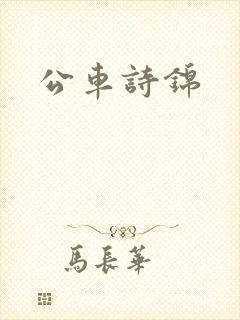 公车诗锦封面