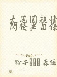 大团圆亲情会闪闪发光目录