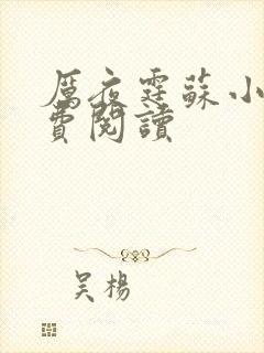 厉夜霆苏小汐免费阅读