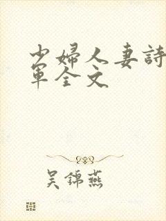 少妇人妻诗雨小军全文封面