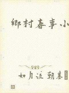 乡村春事小说