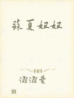 苏夏妞妞封面