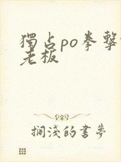 独占po拳击馆老板