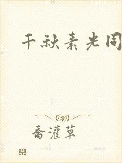千秋素光同封面