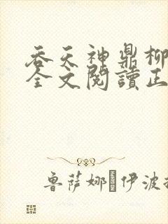 吞天神鼎柳无邪全文阅读正版