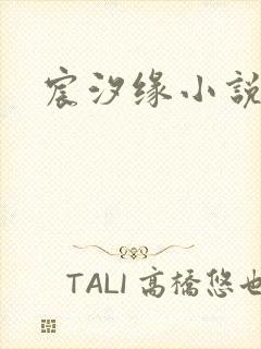 宸汐缘小说封面