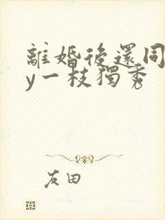 离婚后还同居by一枝独秀封面