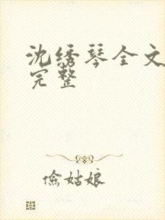 沈绣琴全文阅读完整