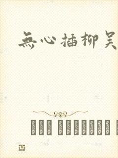 无心插柳吴悠封面