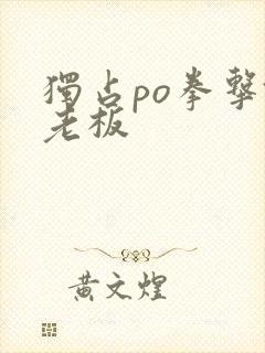 独占po拳击馆老板