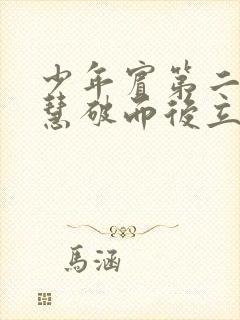 少年宾第二部珏慧破而后立