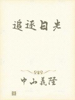 追逐日光封面