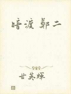 暗渡 郑二封面