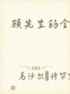 顾先生的金丝雀封面