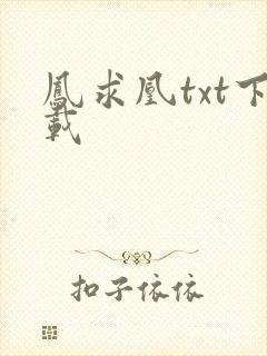 凤求凰txt下载