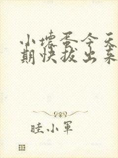 小坏蛋今天危险期快拔出来封面