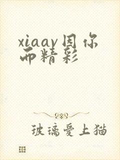 xiaav因你而精彩封面