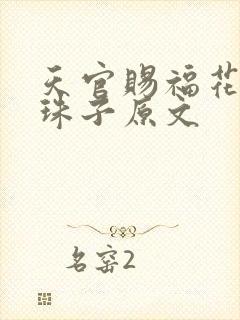 天官赐福花怜塞珠子原文