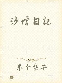 沙僧日记封面