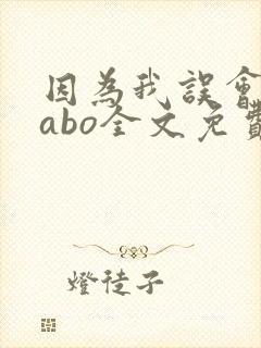 因为我误会glabo全文免费阅读封面