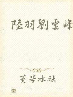 陆羽刘云峰封面