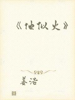 《他似火》封面