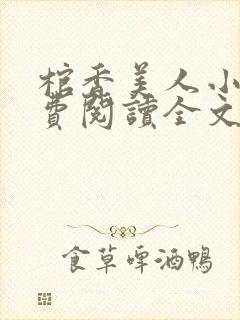 棺香美人小说免费阅读全文无弹窗封面