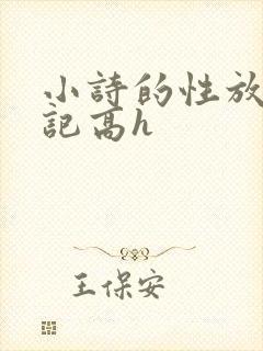 小诗的性放荡日记高h