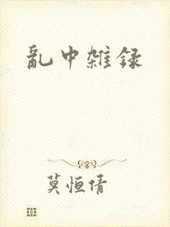 乱中杂录