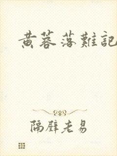黄蓉落难记封面