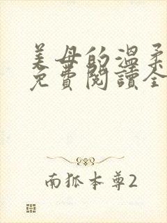美母的温柔小说免费阅读全文笔趣阁封面