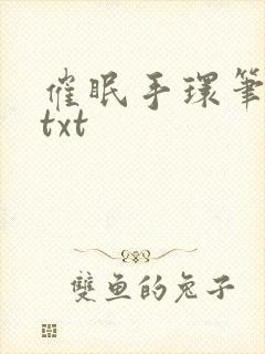 催眠手环笔趣阁txt