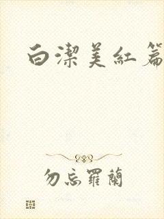 白洁美红篇列车封面