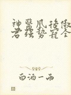 神医凰后傲娇暴君强势宠全文免费阅读