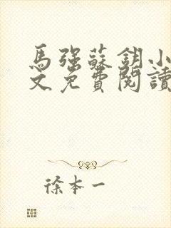 马强苏钥小说全文免费阅读最新章节封面