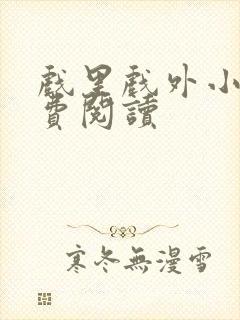 戏里戏外小说免费阅读封面
