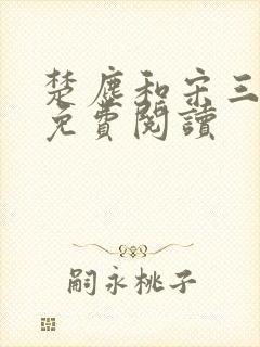 楚尘和宋三小姐免费阅读