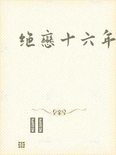 绝恋十六年封面