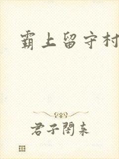 霸上留守村妇封面