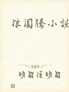 狼图腾小说