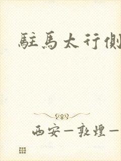 驻马太行侧封面