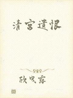清宫遗恨封面