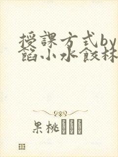授课方式by肉馅小水饺林清