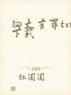 胸大有罪txt下载
