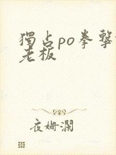独占po拳击馆老板封面