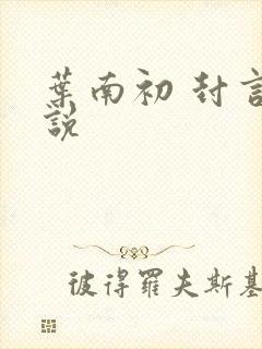 叶南初 封言小说