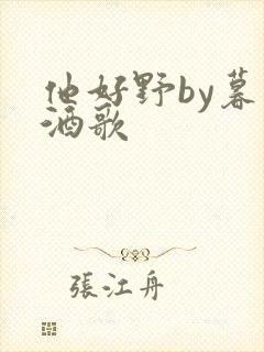 他好野by暮色酒歌封面