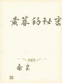 黄蓉的秘密